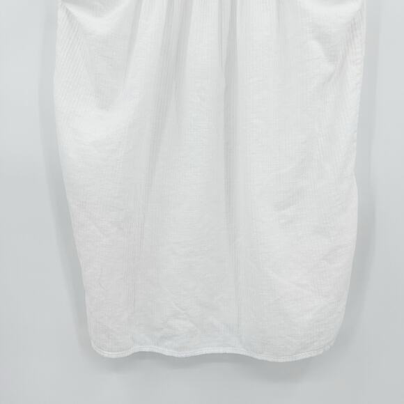 J Crew Cap-Sleeve Tunic Cover-Up Dress Soft Gauze White V-Neck Womens Sz XXS - Picture 11 of 12